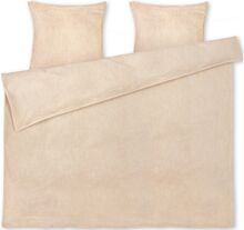 Monochrome Lines Sengetøj 200X220 Cm Dk Home Textiles Bedtextiles Bed Sets Beige Juna