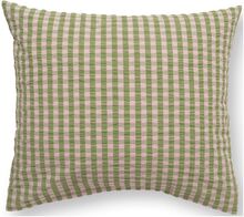 Bæk&Bølge Örngott 60X50 Cm Grön/Ljus Rosa Se Home Textiles Bedtextiles Pillow Cases Green Juna