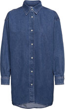Best Denim Shirt Tops Shirts Long-sleeved Blue Just Female