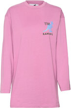 Kg Harlem M04 Long-Sleeve Tee Tops T-shirts & Tops Long-sleeved Pink Kangol