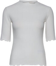 Candacekb Ss Tee T-shirts & Tops Short-sleeved Hvit Karen By Simonsen*Betinget Tilbud