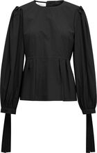 Klarakb Top Tops Blouses Long-sleeved Black Karen By Simonsen