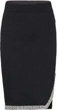 Fashion Knit Skirt Kort Nederdel Black Karl Lagerfeld