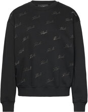 Rhinest Karl Sweatshirt Designers Sweat-shirts & Hoodies Sweat-shirts Black Karl Lagerfeld