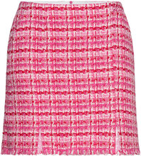 Boucle Skirt Designers Short Pink Karl Lagerfeld