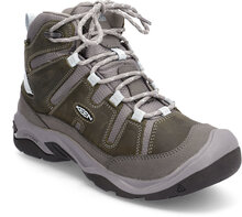Ke Ke Circadia Mid Wp W-Steel Grey-Cloud Blue Shoes Sport Shoes Outdoor/hiking Shoes Grå KEEN*Betinget Tilbud