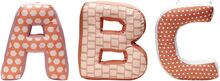 Abc Cushions Pink Multi Edvin Home Kids Decor Cushions Multi/patterned Kid's Concept