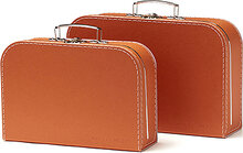 Suitcase Paper 2-Set Rust Home Kids Decor Storage Storage Boxes Rød Kid's Concept*Betinget Tilbud