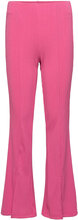Kogfiona Rib Wide Pant Pnt Bottoms Trousers Pink Kids Only