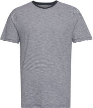 Regular Striped Basic Tee - Gots/Ve Tops T-shirts Short-sleeved Blue Knowledge Cotton Apparel