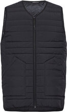 Go Anywear Quilted Padded Zip Vest Väst Black Knowledge Cotton Apparel