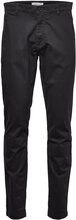 Luca Slim Twill Chino Pants - Gots/ Bottoms Trousers Chinos Black Knowledge Cotton Apparel