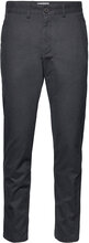 Chuck Regular Flannel Chino Pants - Bottoms Trousers Chinos Grey Knowledge Cotton Apparel