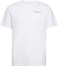 Regular Fit Knowledge Back Print T- Tops T-Kortærmet Skjorte White Knowledge Cotton Apparel