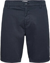 Chuck Regular Chino Poplin Shorts - Bottoms Shorts Chinos Shorts Navy Knowledge Cotton Apparel
