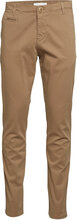 Joe Stretched Twill Chino - Gots/Ve Bottoms Trousers Chinos Brown Knowledge Cotton Apparel