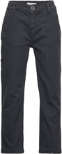Wide Fit Pant - Gots/Vegan Jeans Regular Jeans Svart Knowledge Cotton Apparel*Betinget Tilbud