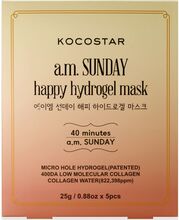 Kocostar A.m. Sunday Happy Hydrogel Mask 5 Pcs Beauty Women Skin Care Face Masks Sheetmask Nude KOCOSTAR