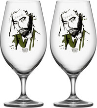 All About You/Want Him Beer 2-Pack 40Cl Home Tableware Glass Beer Glass Nude Kosta Boda*Betinget Tilbud