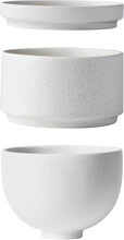 Setomono Bowl Set - Small - Off-White Home Tableware Bowls & Serving Dishes Serving Bowls White Kristina Dam Studio