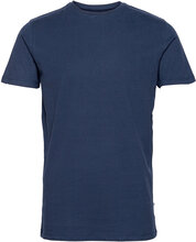 Basic Cotton Tee T-shirts Short-sleeved Blå Kronstadt*Betinget Tilbud