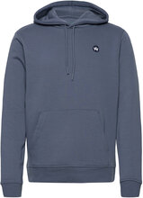 Lars Organic/Recycled Hoodie Tops Sweatshirts & Hoodies Hoodies Blue Kronstadt