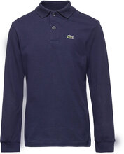 Polos T-shirts Polo Shirts Long-sleeved Polo Shirts Marineblå Lacoste*Betinget Tilbud