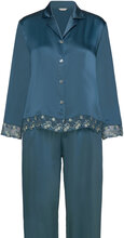 Pure Silk - Pyjamas Pyjamas Blå Lady Avenue*Betinget Tilbud
