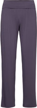 Bamboo Lounge Pants Pyjamasbyxor Mjukisbyxor Purple Lady Avenue