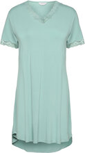 Bamboo Short Sleeve Nightdress With Nattøj Green Lady Avenue