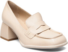 Shoes Shoes Heels Heeled Loafers Creme Laura Bellariva*Betinget Tilbud