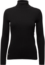 Ribbed Turtleneck Sweater Tops Knitwear Turtleneck Black Lauren Ralph Lauren