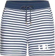 Striped French Terry Drawcord Short Bottoms Shorts Sweat Shorts Navy Lauren Ralph Lauren