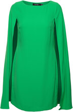 Cape Georgette Cocktail Dress Kort Kjole Green Lauren Ralph Lauren