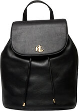 Leather Medium Winny Backpack Rygsæk Taske Black Lauren Ralph Lauren