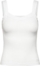 Rib Cami Tops T-shirts & Tops Sleeveless White Lee Jeans