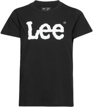 Logo Tee T-shirts & Tops Short-sleeved Svart Lee Jeans*Betinget Tilbud