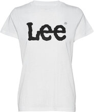 Logo Tee T-shirts & Tops Short-sleeved Hvit Lee Jeans*Betinget Tilbud