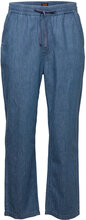 Drawstring Pant Bottoms Trousers Casual Blue Lee Jeans
