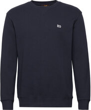 Plain Crew Sws Tops Sweatshirts & Hoodies Sweatshirts Navy Lee Jeans