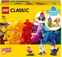 Creative Transparent Bricks Medium Set Toys LEGO Toys LEGO Classic Multi/mønstret LEGO*Betinget Tilbud