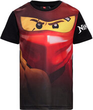 Lwtaylor 113 - Ss T-Shirt T-shirts Short-sleeved Svart LEGO Kidswear*Betinget Tilbud