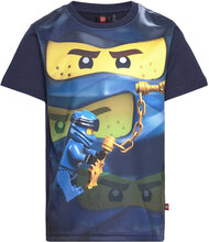Lwtaylor 113 - Ss T-Shirt T-shirts Short-sleeved Marineblå LEGO Kidswear*Betinget Tilbud