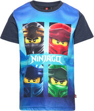 Lwtaylor 120 - Ss T-Shirt T-shirts Short-sleeved Marineblå LEGO Kidswear*Betinget Tilbud