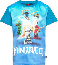 Lwtaylor 122 - Ss T-Shirt T-shirts Short-sleeved Blå LEGO Kidswear*Betinget Tilbud