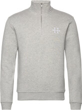 Les Deux Ii Half-Zip Sweatshirt 2.0 Tops Sweatshirts & Hoodies Sweatshirts Grey Les Deux