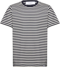 Adrian Stripe T-Shirt Designers T-Kortærmet Skjorte Navy Les Deux