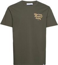 New York T-Shirt Tops T-Kortærmet Skjorte Khaki Green Les Deux