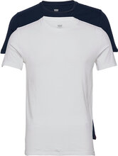 Slim 2Pk Crewneck 1 2 Pack Sli T-shirts Short-sleeved Hvit LEVI´S Men*Betinget Tilbud