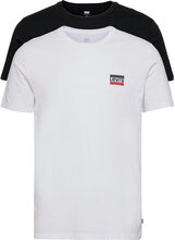2Pk Crewneck Graphic 2 Pack Sw Tops T-shirts Short-sleeved White LEVI´S Men